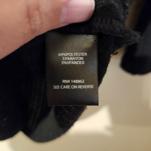 Black Long Sleeve Top with Floral Sugar Skull Design - Picture 4 of 4